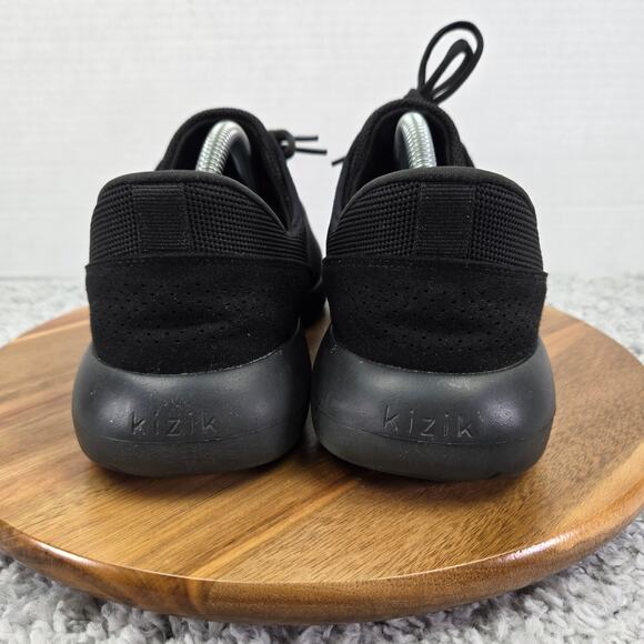 Kizik Madrid Eco Knit Triple Black Handsfree Casual Sneakers Womens 10 2E Wide - Picture 2 of 14